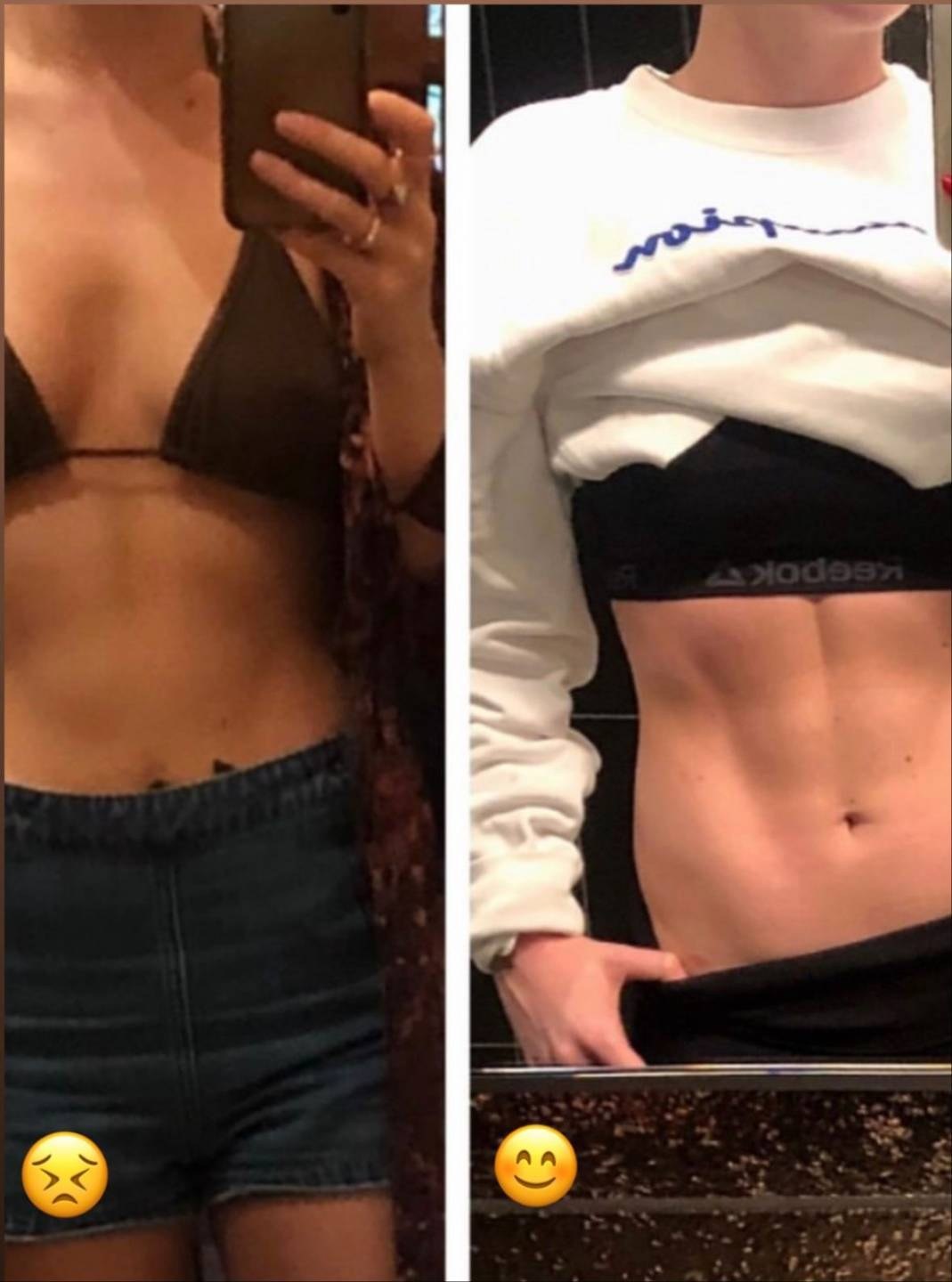 Maura before and after