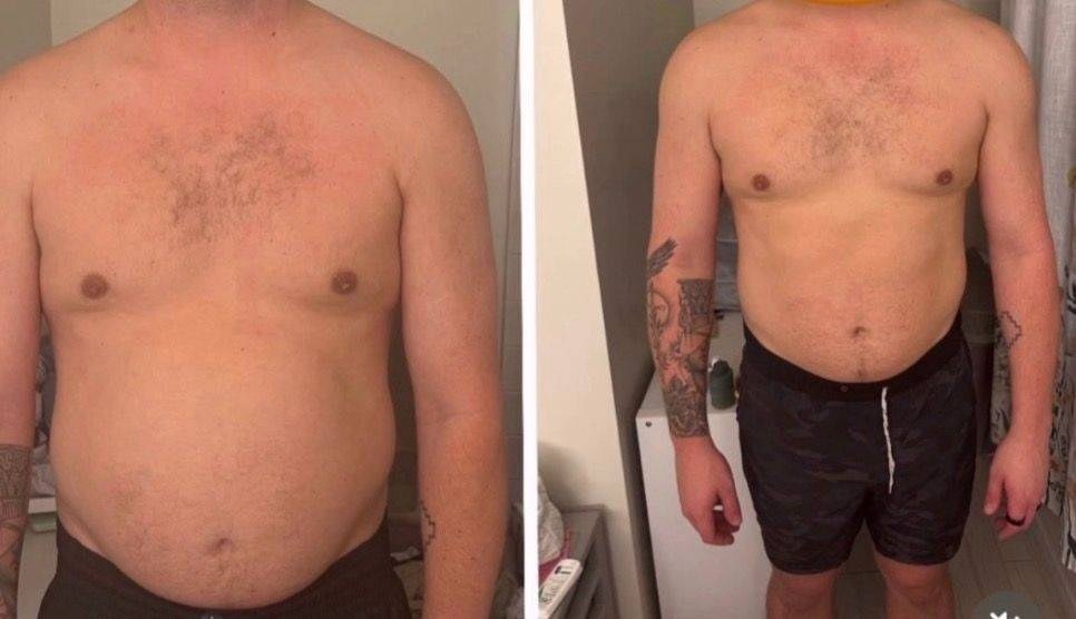 Michael before and after