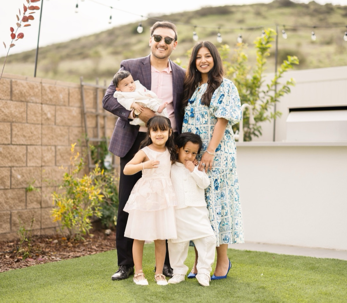 Irmeen Y. with her family
