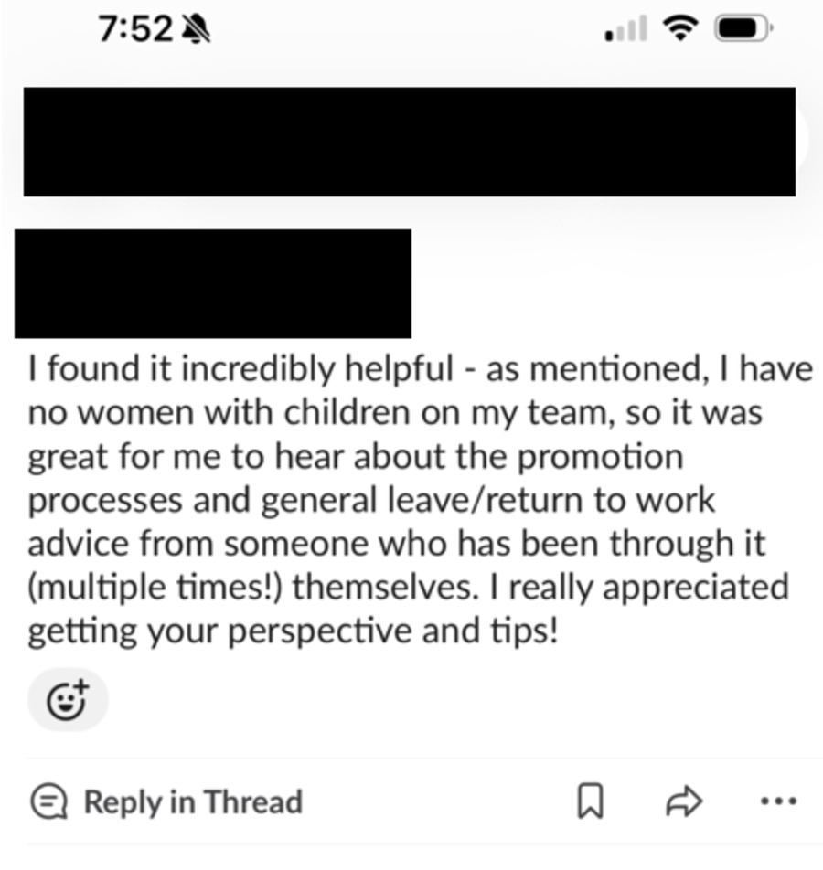Message on the value of hearing promotion and return-to-work advice from someone who has been through it multiple times.