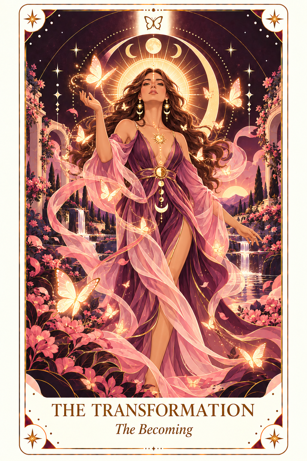 Illustration of a woman in the light of her transformation