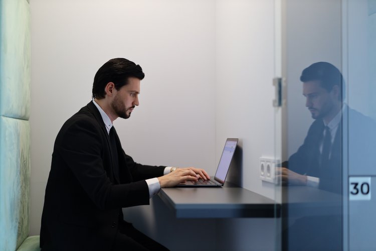 Professional working at a desk