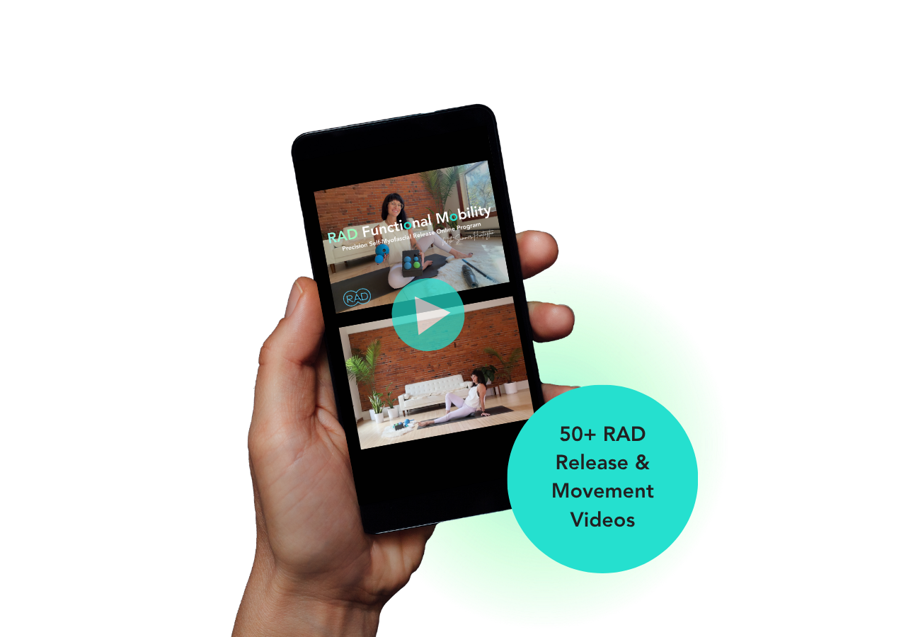 RAD Functional Mobility class playing on a phone
