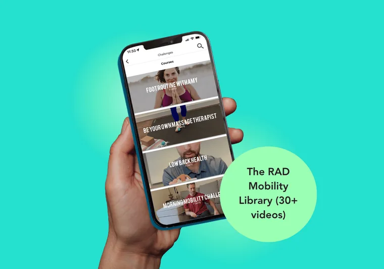 RAD Roller and the RAD Mobility Library on a phone