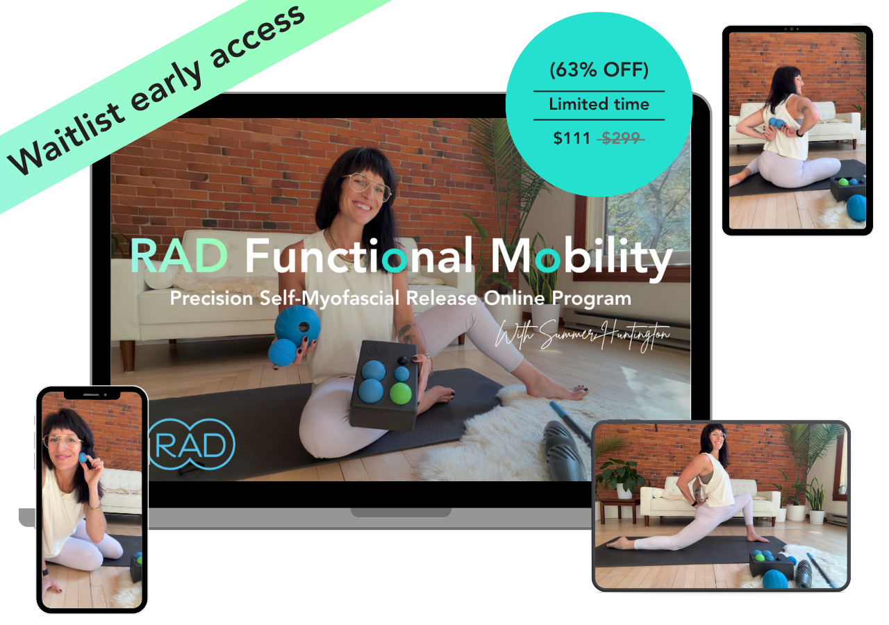 Waitlist early access: RAD Functional Mobility on laptop, tablet and phone, 63% off for a limited time