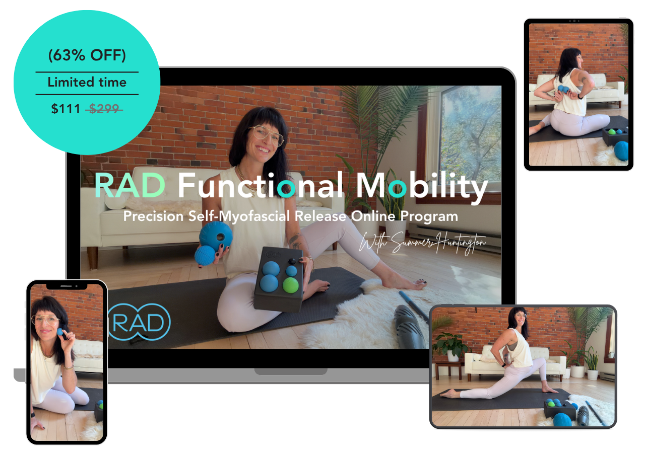 RAD Functional Mobility on laptop, tablet and phone. 63% off, limited time, $111 (was $299)