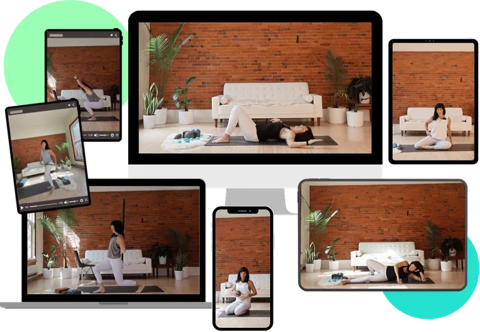 Functional Movement Assessment videos on laptop, tablet and phone