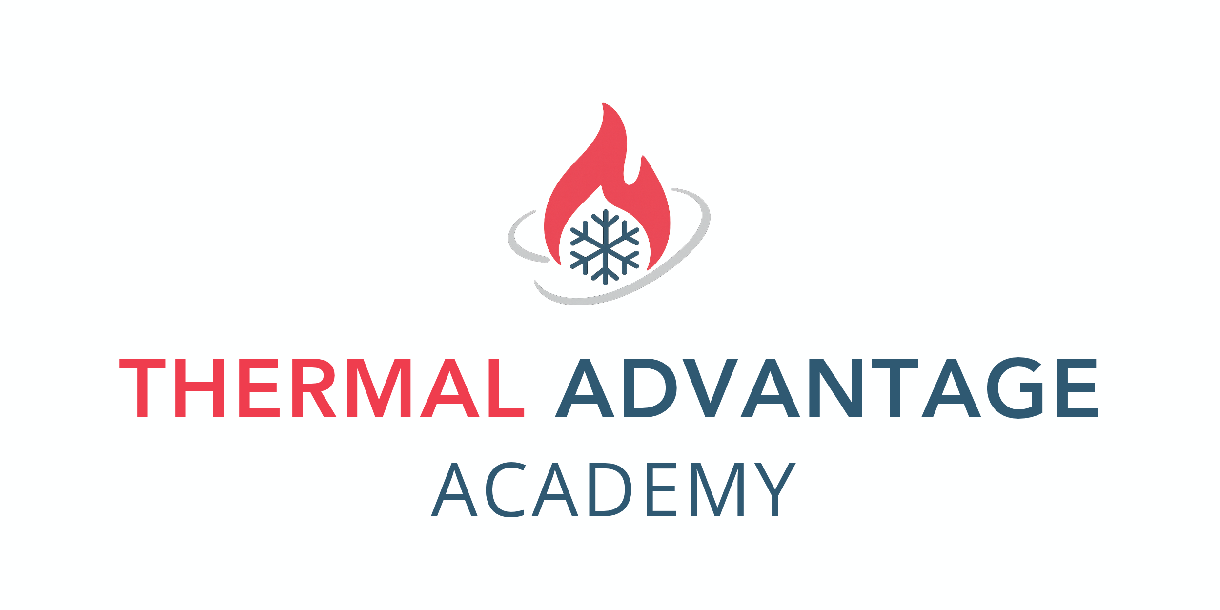 Thermal Advantage Academy navy amended header logo