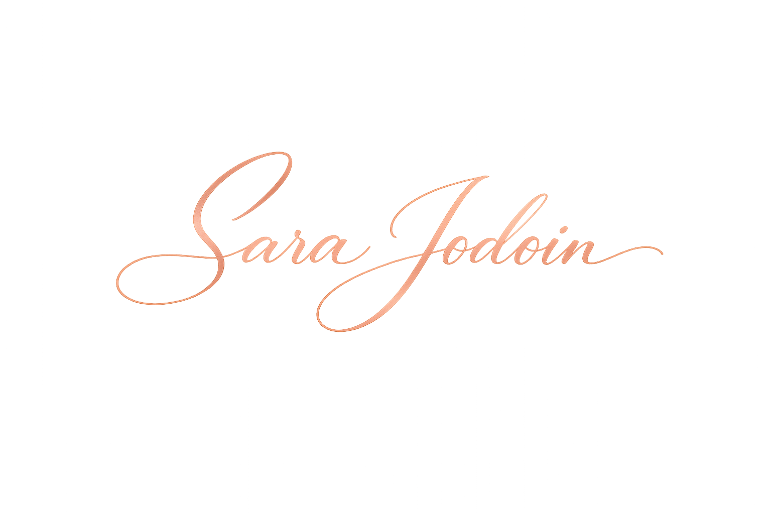 Sara Jodoin rose-gold signature