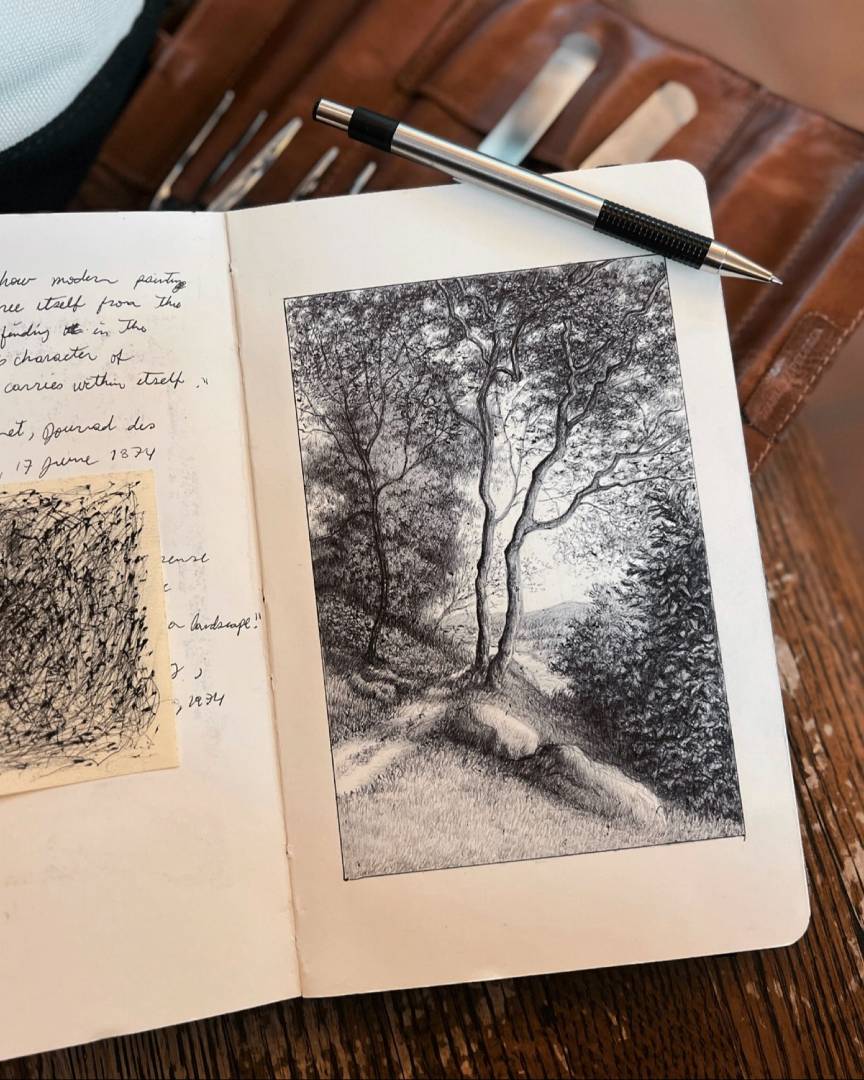 Sketchbook drawing by Luis Colan
