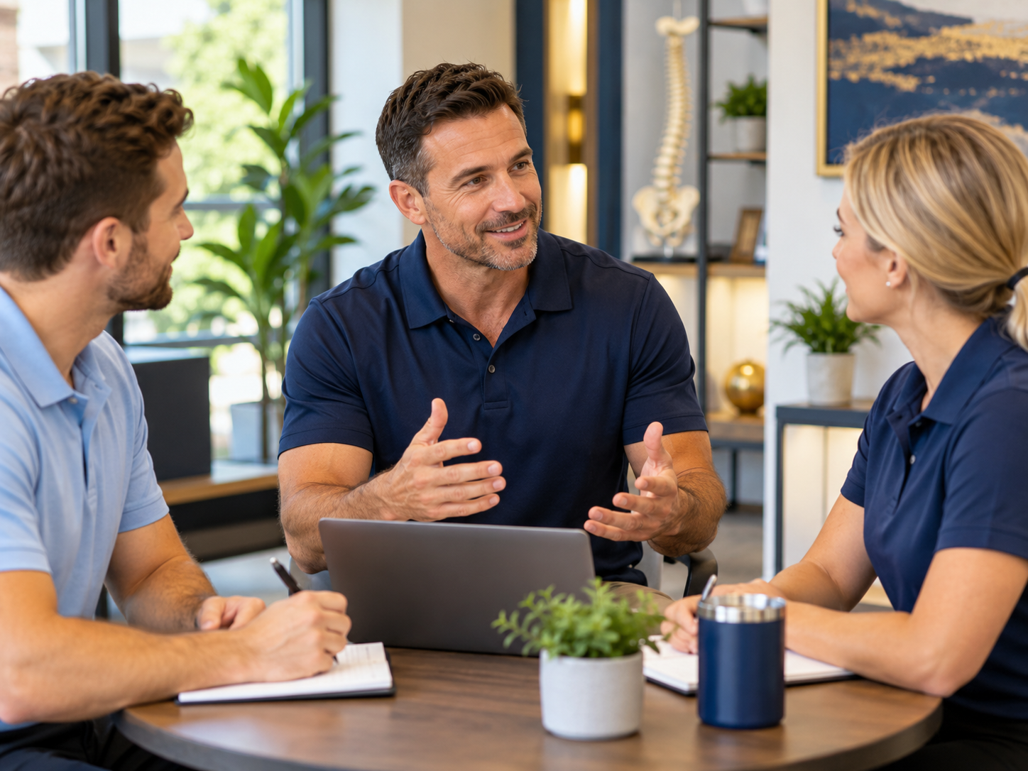 established practice owner chiropractic career illustration