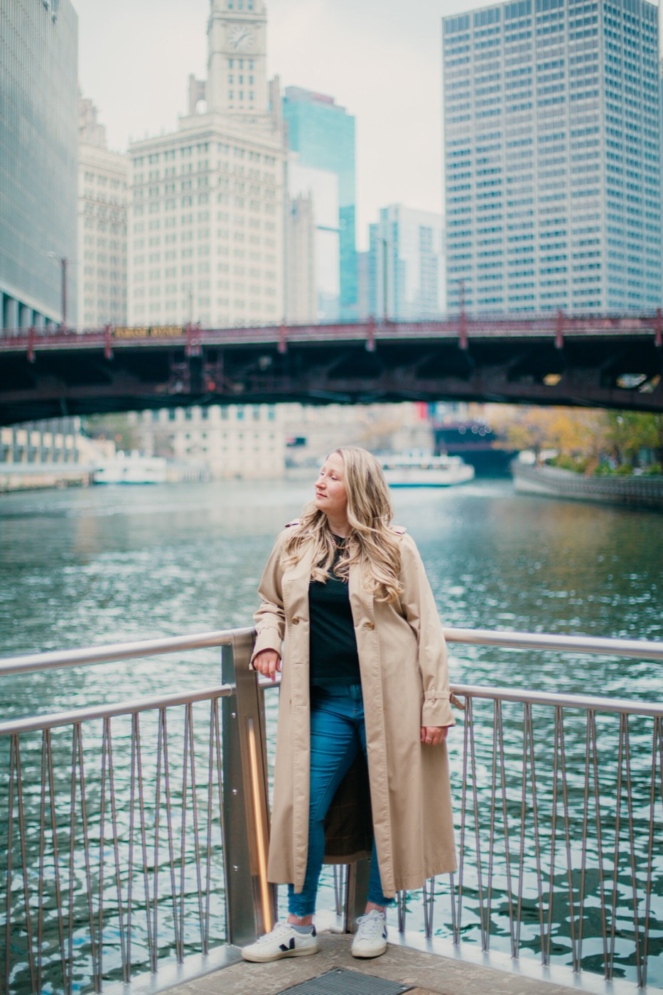 Zandra Bonick by the Chicago River