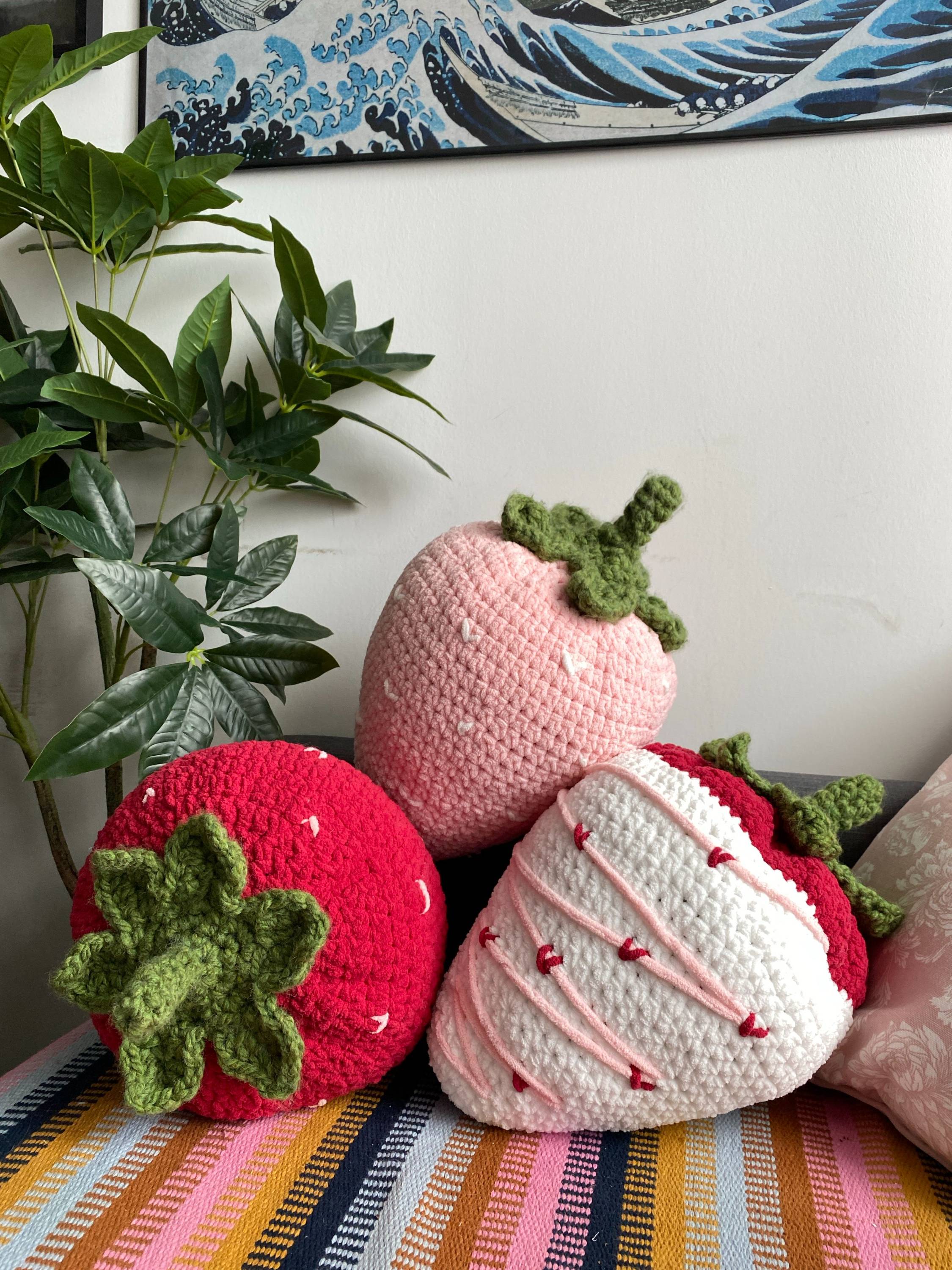 Crochet strawberries