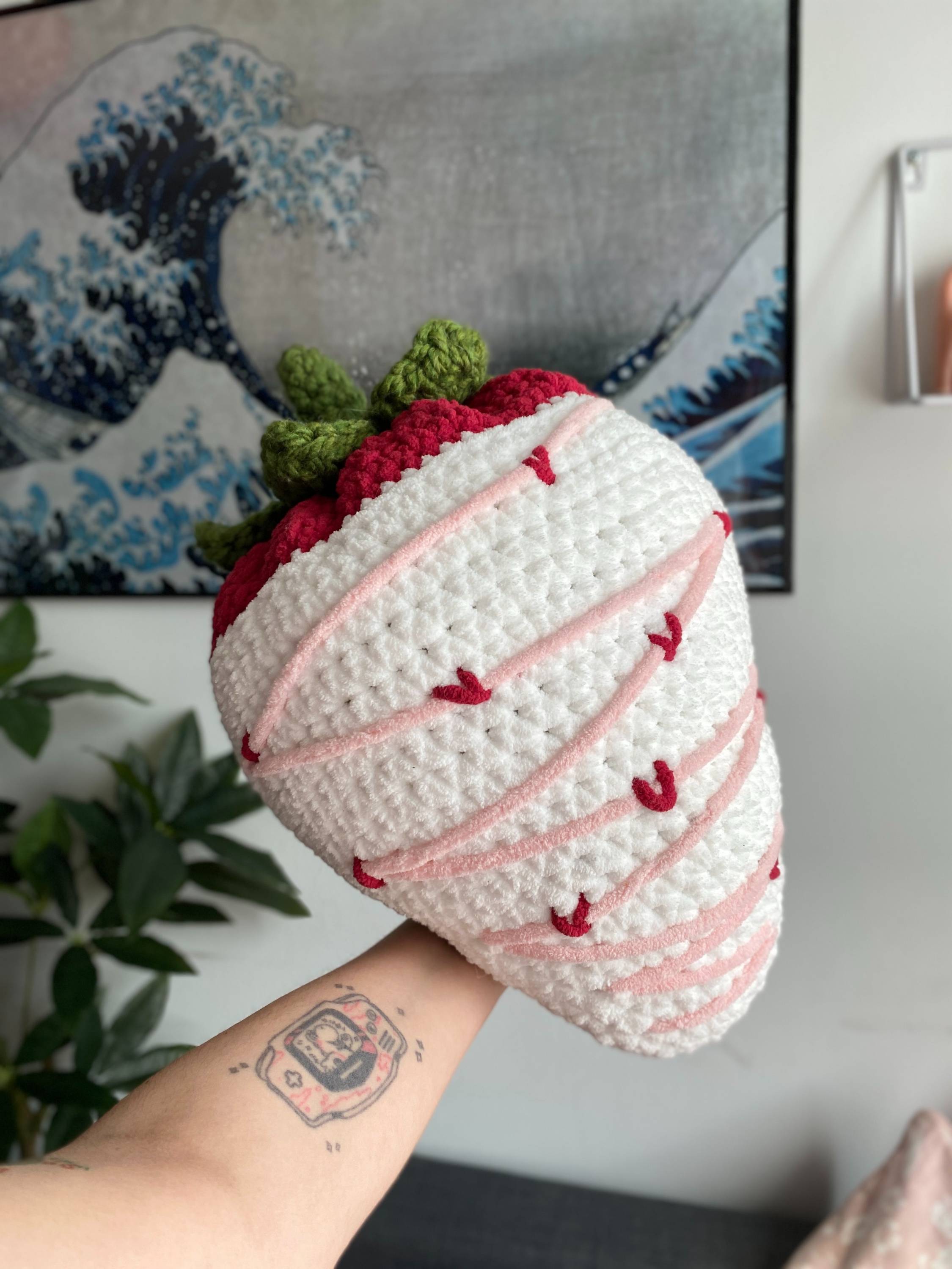 Crochet strawberry