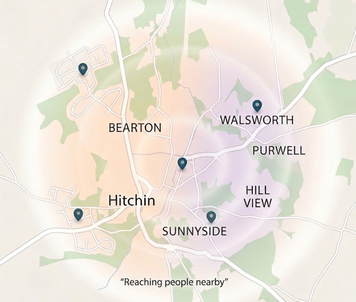 Local ads map — Hitchin
