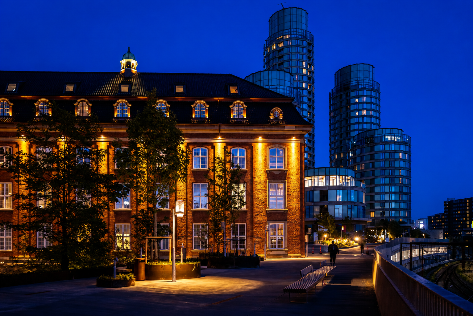 The finished Copenhagen building, straightened and cropped