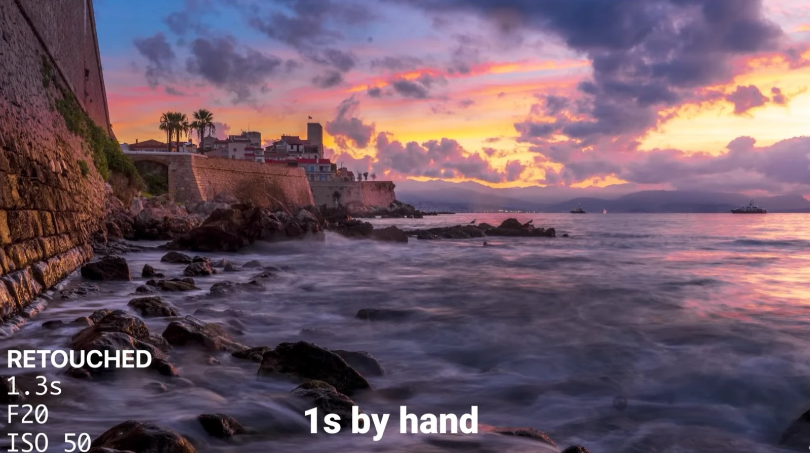 The handheld exposure, retouched, shot at roughly 1 second