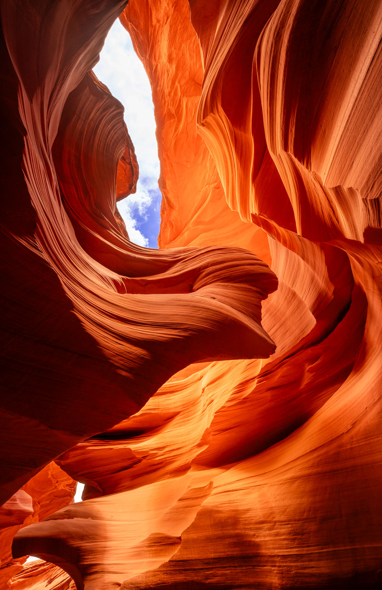 The Lady in the Wind rock formation in Lower Antelope Canyon, Page, Arizona