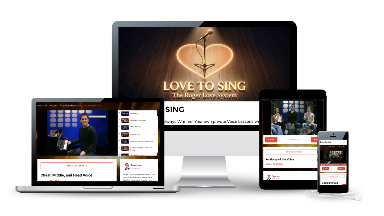 Love to Sing course mockup