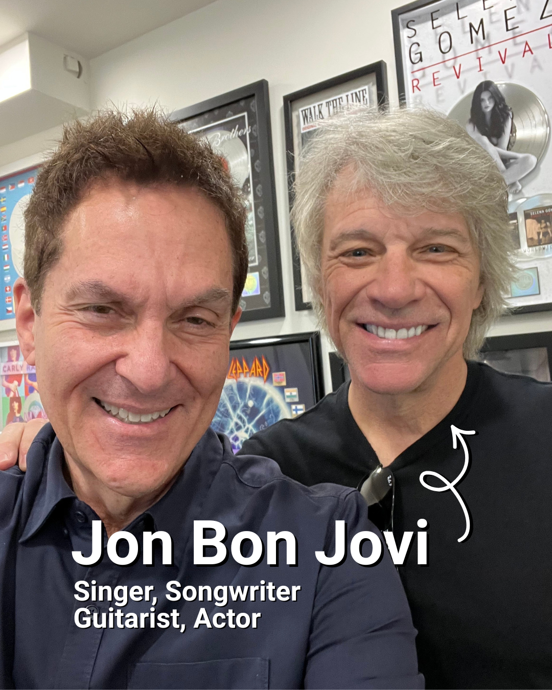 Roger Love with Jon Bon Jovi