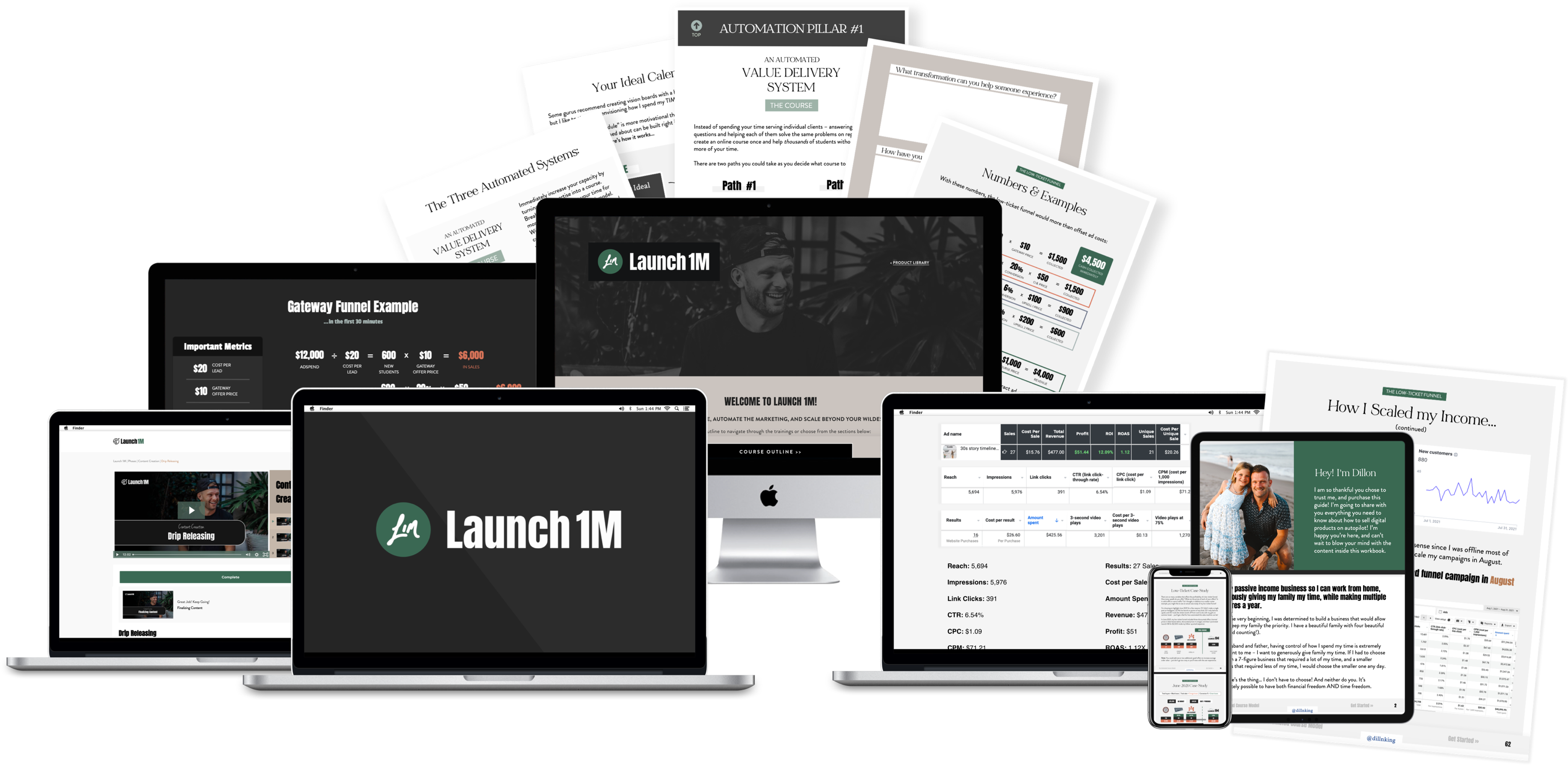 Launch 1M course mockup