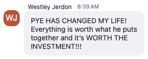 Westley Jerdon testimonial