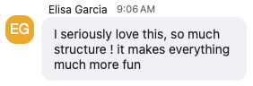 Testimonial from Elisa Garcia