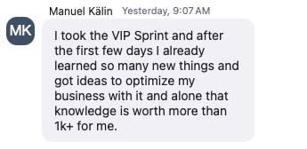 Manuel Kalin testimonial