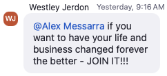 Westley Jerdon testimonial