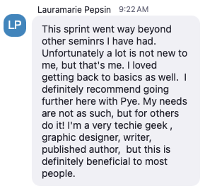 Lauramarie Pepsin testimonial