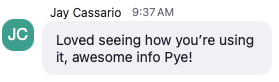 Testimonial from Jay Cassario