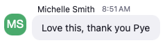 Testimonial from Michelle Smith