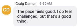 Testimonial from Craig Damon