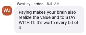 Westley Jerdon testimonial