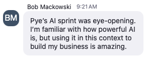 Bob Mackowski testimonial