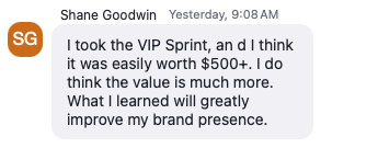 Shane Goodwin testimonial