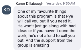 Karen Dillabough testimonial
