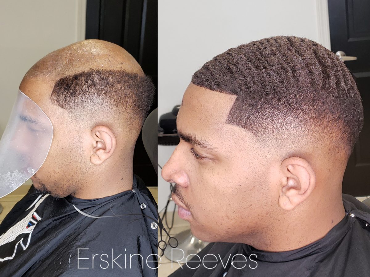 ManWeave before and after transformation by Erskine Reeves