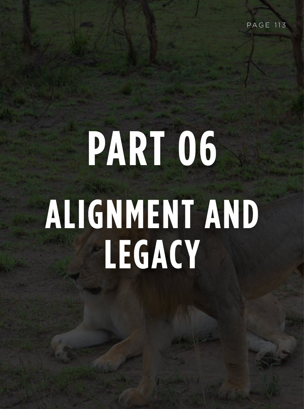 Part 06 — Alignment and Legacy