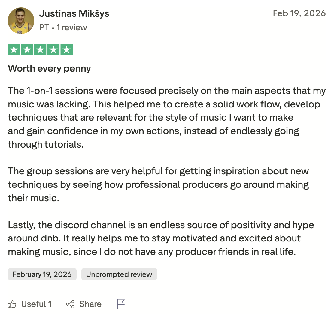 DNB Academy Trustpilot review from a verified student