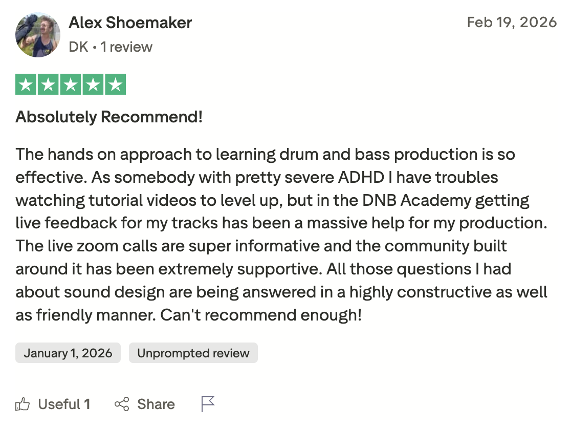 DNB Academy Trustpilot review from a verified student