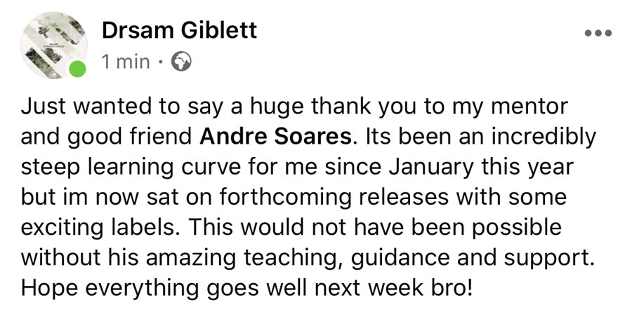 Message from a DNB Academy student about the program