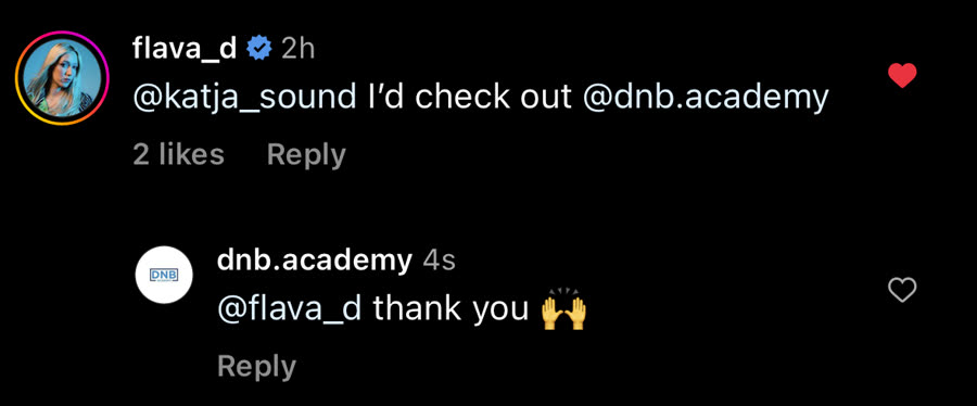 Flava D recommending DNB Academy