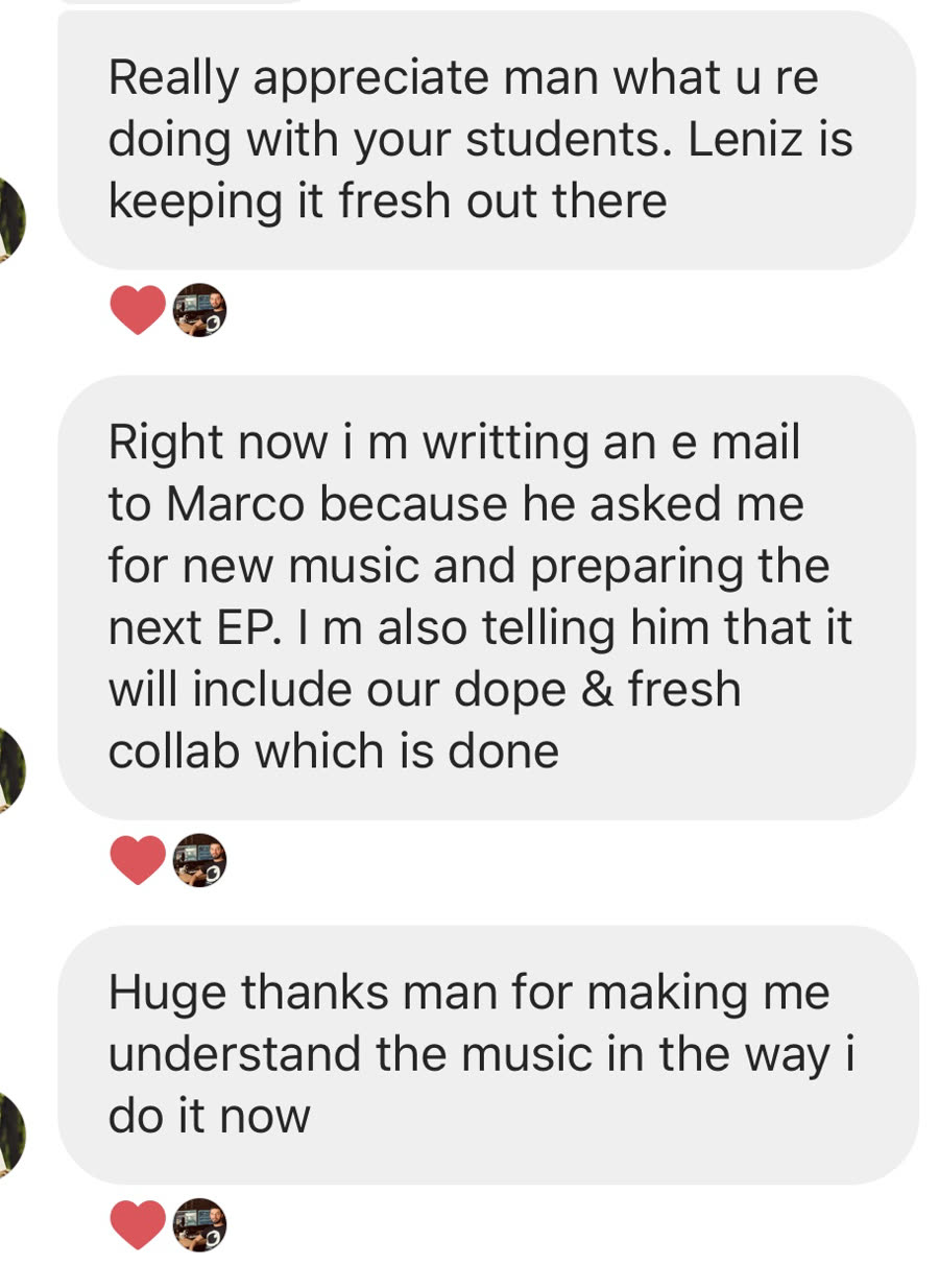 Message from a DNB Academy student about the program