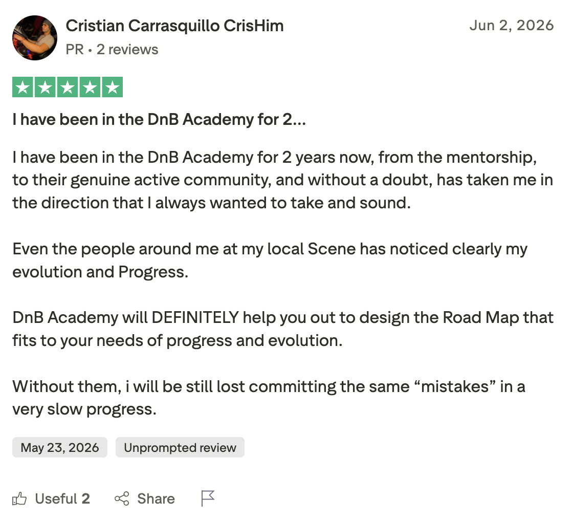 DNB Academy Trustpilot review from a verified student