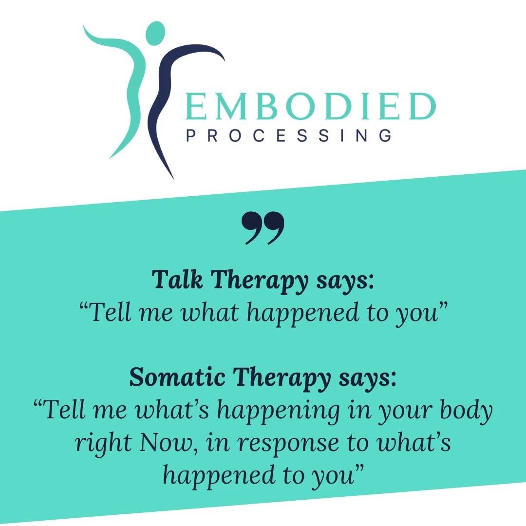 Talk therapy vs Somatic therapy