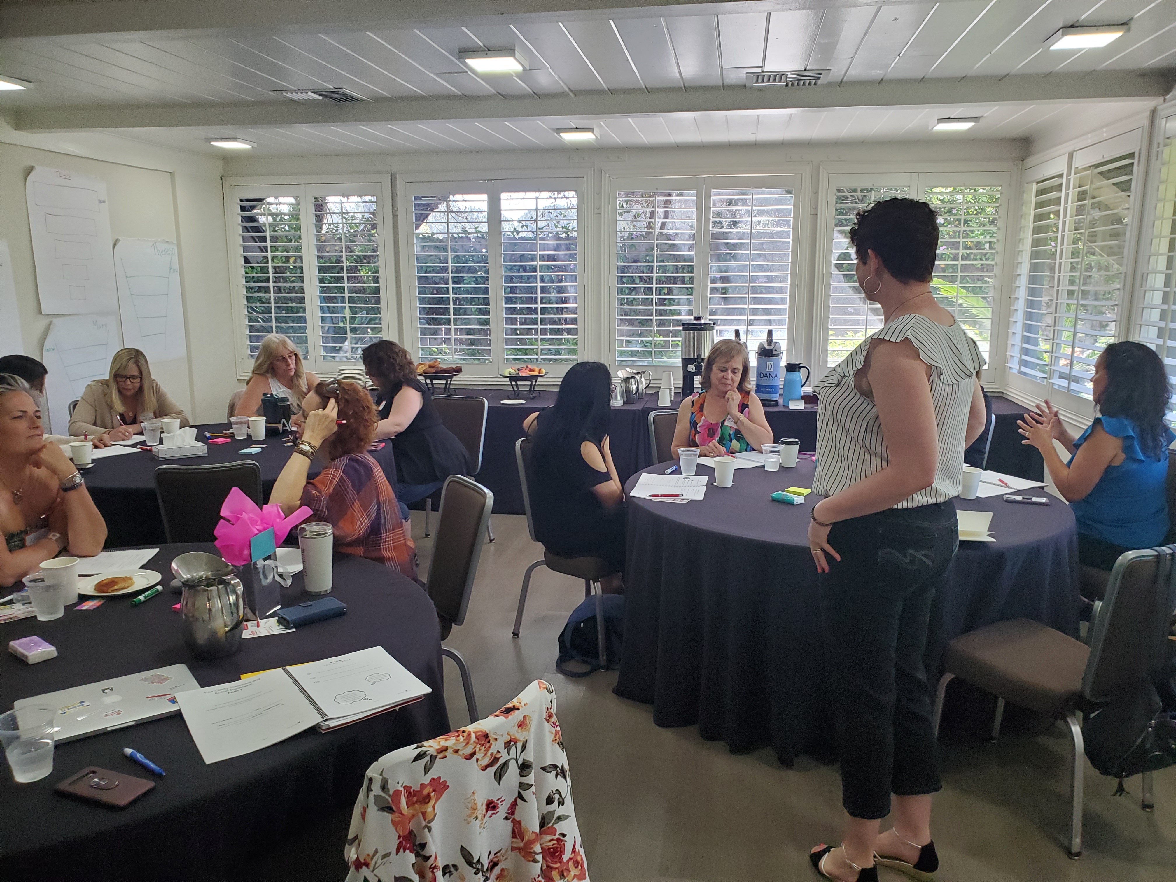 Jen leading a workshop