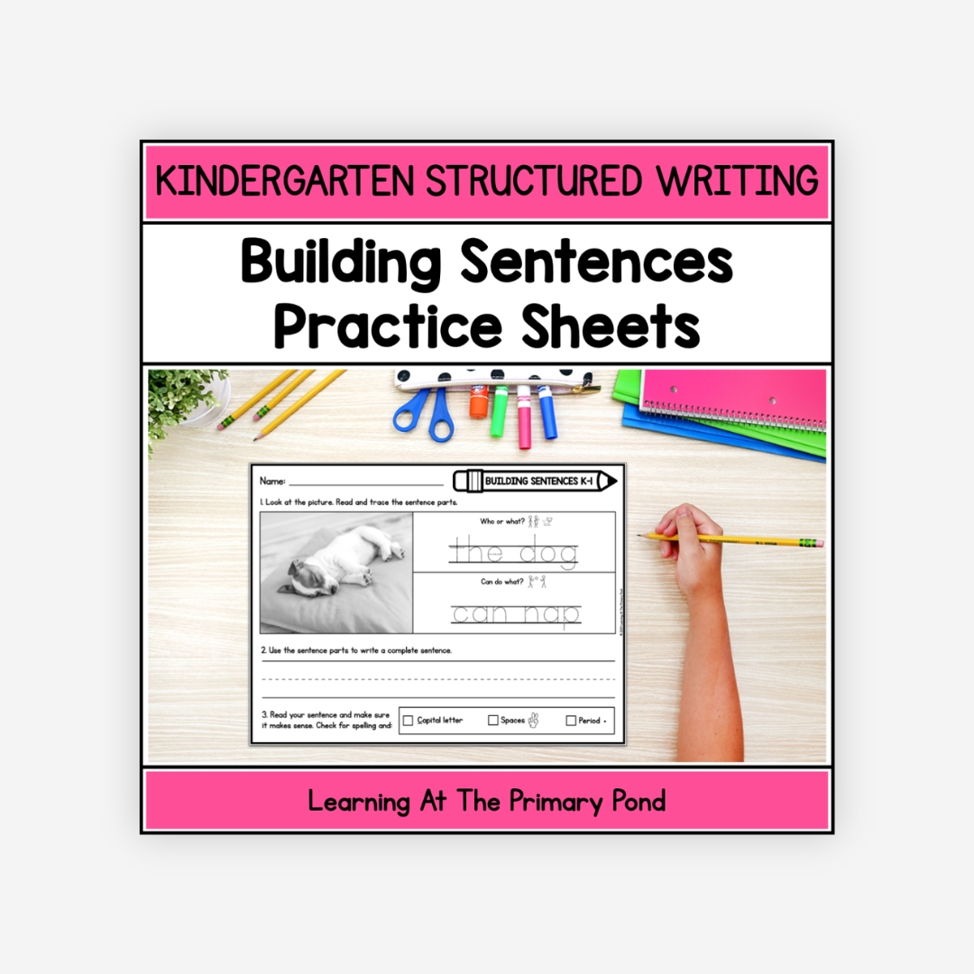 Preview of Sentence Writing Practice for Kindergarten