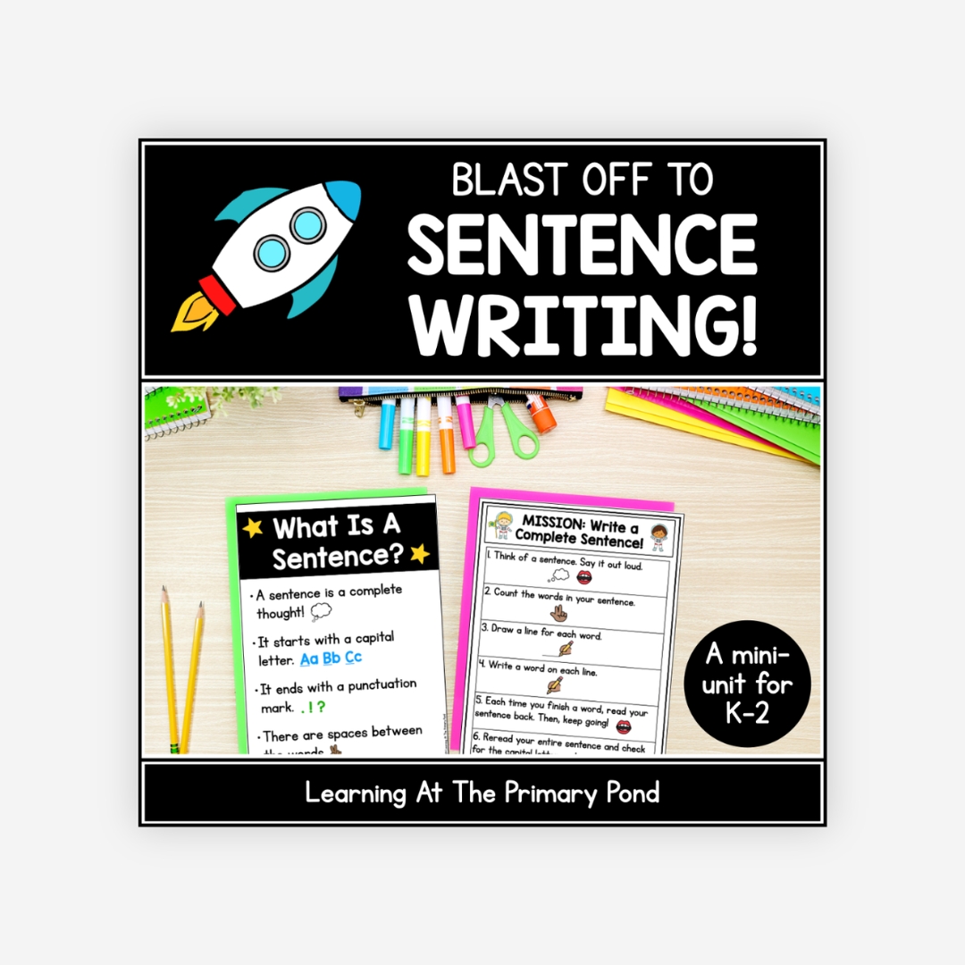 Preview of Blast Off to Sentence Writing Mini Unit