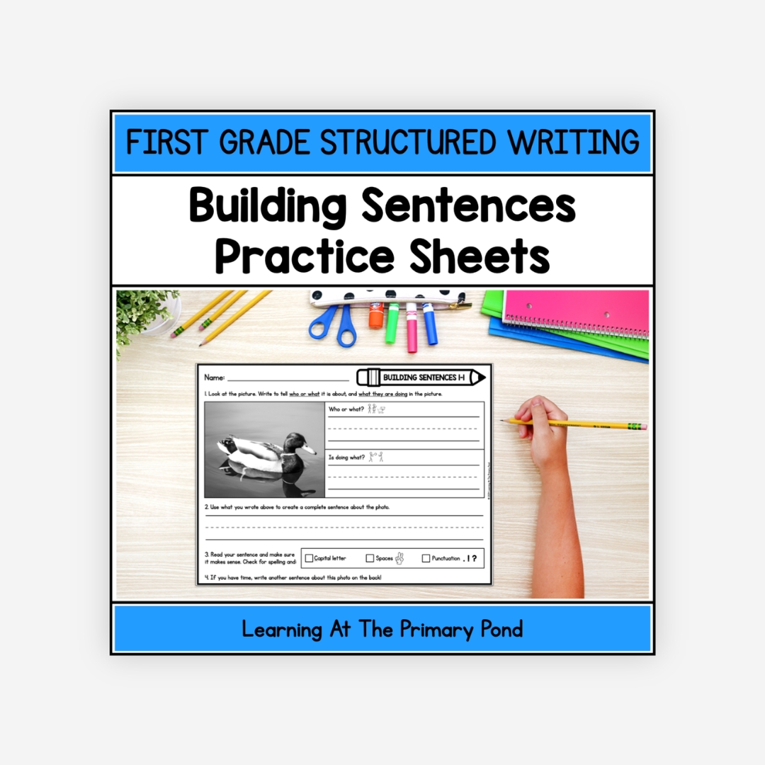 Preview of Sentence Writing Practice for 1st Grade